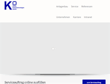 Tablet Screenshot of keller-anlagenbau.de